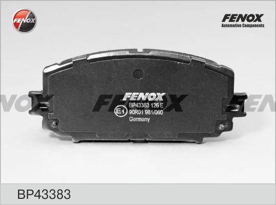 Fenox BP43383 Brake Pad Set, disc brake BP43383