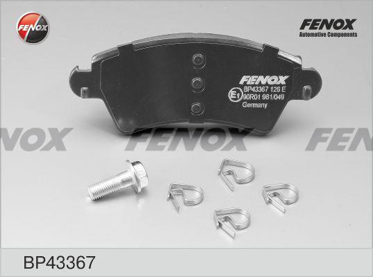 Fenox BP43367 Brake Pad Set, disc brake BP43367
