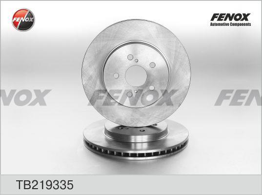 Fenox TB219335 Front brake disc ventilated TB219335