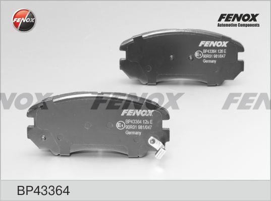 Fenox BP43364 Brake Pad Set, disc brake BP43364