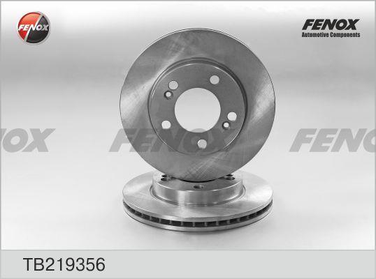 Fenox TB219356 Front brake disc ventilated TB219356