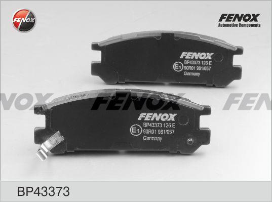 Fenox BP43373 Brake Pad Set, disc brake BP43373