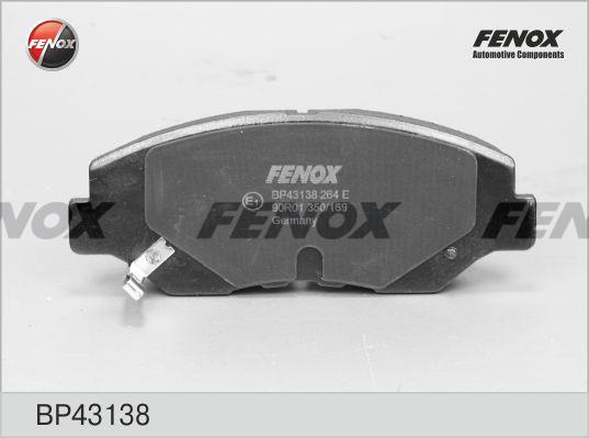 Fenox BP43138 Brake Pad Set, disc brake BP43138