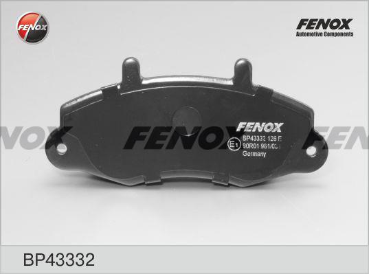 Fenox BP43332 Brake Pad Set, disc brake BP43332