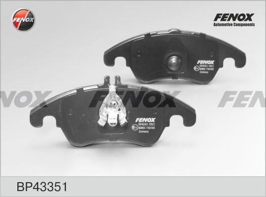Fenox BP43351 Brake Pad Set, disc brake BP43351