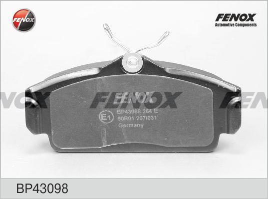 Fenox BP43098 Brake Pad Set, disc brake BP43098