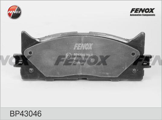 Fenox BP43046 Brake Pad Set, disc brake BP43046