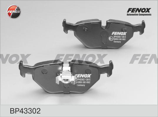 Fenox BP43302 Brake Pad Set, disc brake BP43302