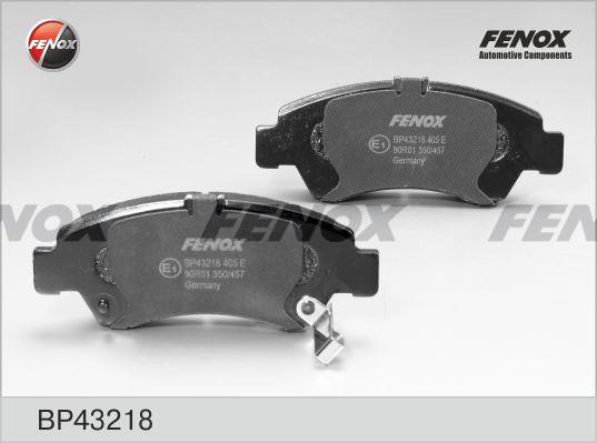Fenox BP43218 Brake Pad Set, disc brake BP43218