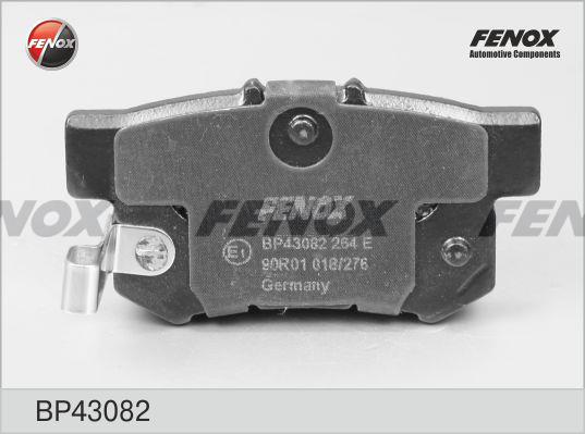 Fenox BP43082 Brake Pad Set, disc brake BP43082