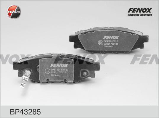Fenox BP43285 Brake Pad Set, disc brake BP43285