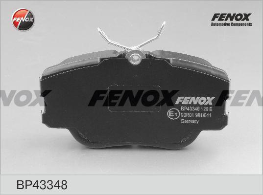 Fenox BP43348 Brake Pad Set, disc brake BP43348