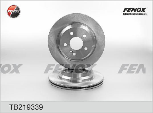 Fenox TB219339 Rear ventilated brake disc TB219339