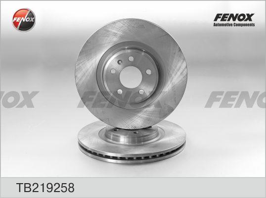 Fenox TB219258 Front brake disc ventilated TB219258