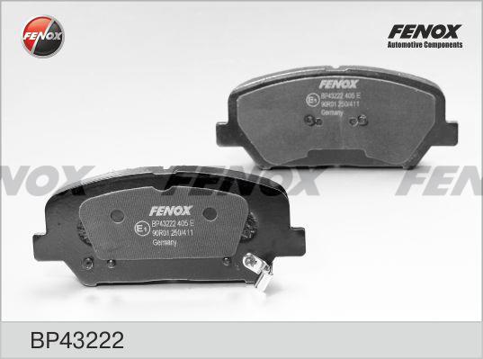Fenox BP43222 Brake Pad Set, disc brake BP43222