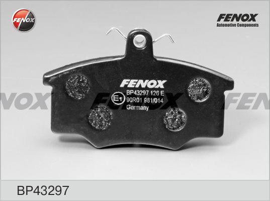 Fenox BP43297 Brake Pad Set, disc brake BP43297