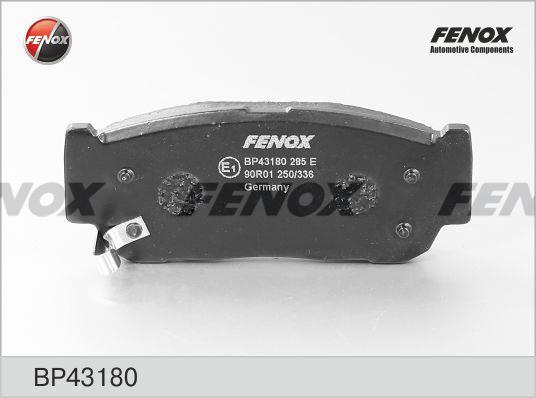 Fenox BP43180 Brake Pad Set, disc brake BP43180