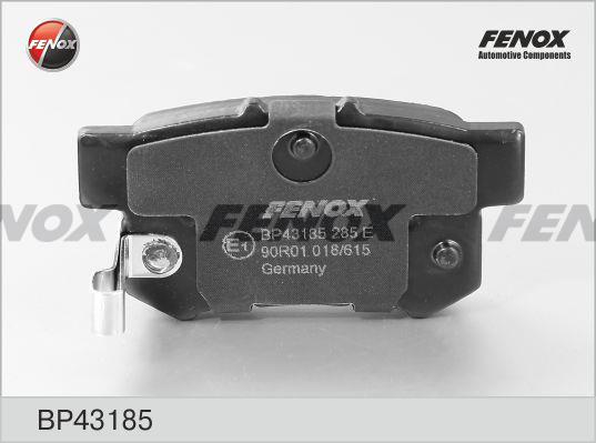 Fenox BP43185 Brake Pad Set, disc brake BP43185