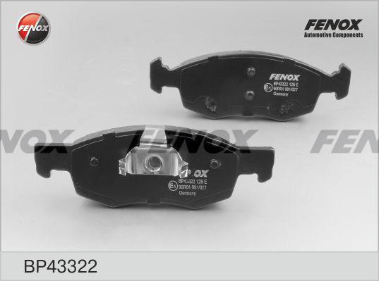 Fenox BP43322 Brake Pad Set, disc brake BP43322