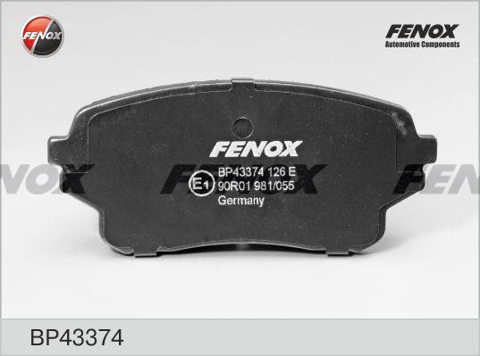Fenox BP43374 Brake Pad Set, disc brake BP43374