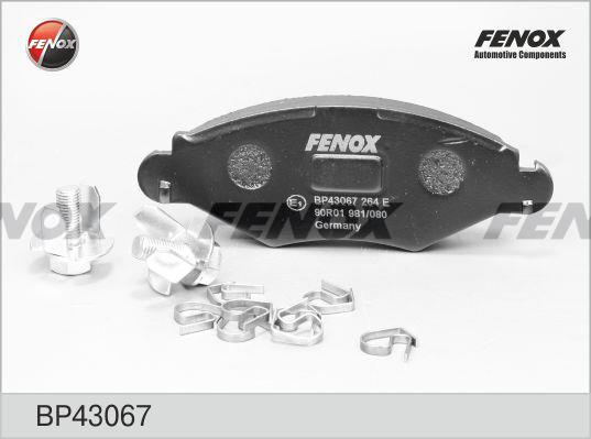 Fenox BP43067 Brake Pad Set, disc brake BP43067