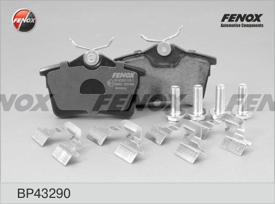 Fenox BP43290 Brake Pad Set, disc brake BP43290