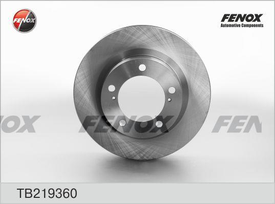 Fenox TB219360 Front brake disc ventilated TB219360