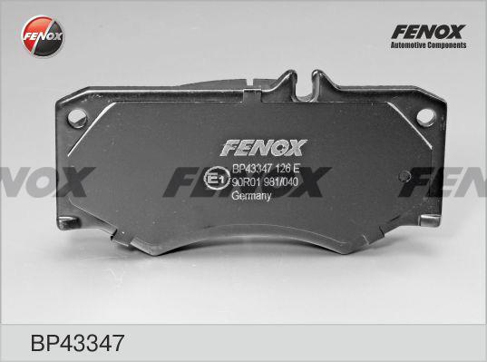 Fenox BP43347 Brake Pad Set, disc brake BP43347