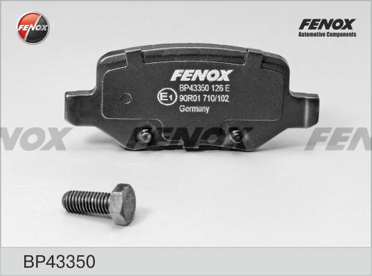 Fenox BP43350 Brake Pad Set, disc brake BP43350