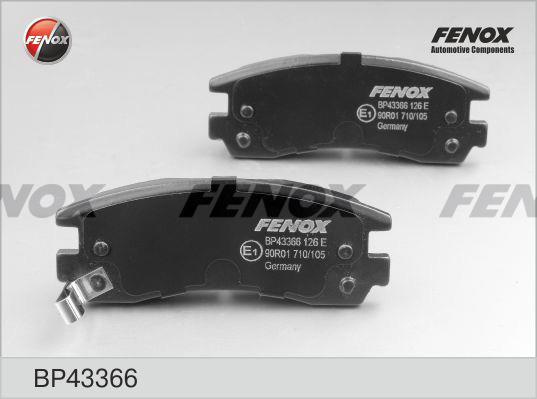 Fenox BP43366 Brake Pad Set, disc brake BP43366