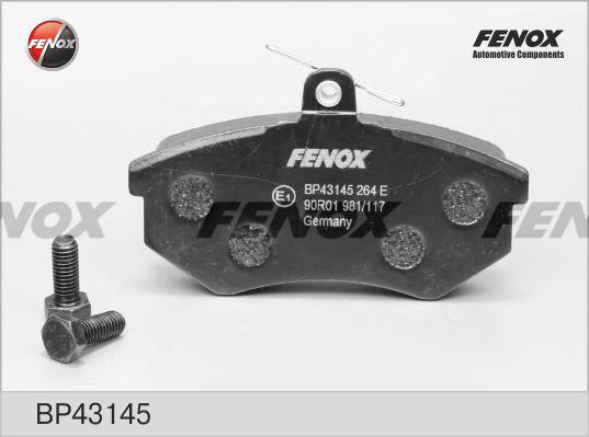 Fenox BP43145 Brake Pad Set, disc brake BP43145
