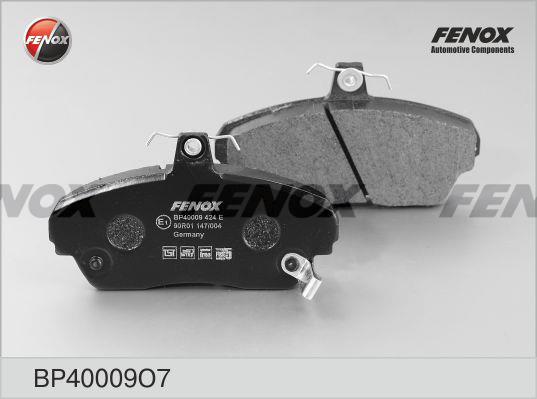Fenox BP40009O7 Brake Pad Set, disc brake BP40009O7