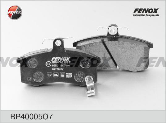 Fenox BP40005O7 Brake Pad Set, disc brake BP40005O7