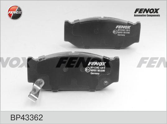 Fenox BP43362 Brake Pad Set, disc brake BP43362