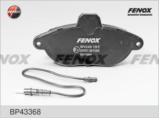 Fenox BP43368 Brake Pad Set, disc brake BP43368