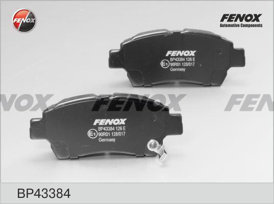 Fenox BP43384 Brake Pad Set, disc brake BP43384