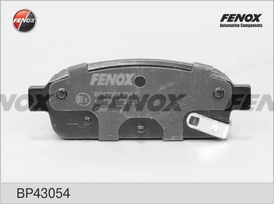 Fenox BP43054 Brake Pad Set, disc brake BP43054