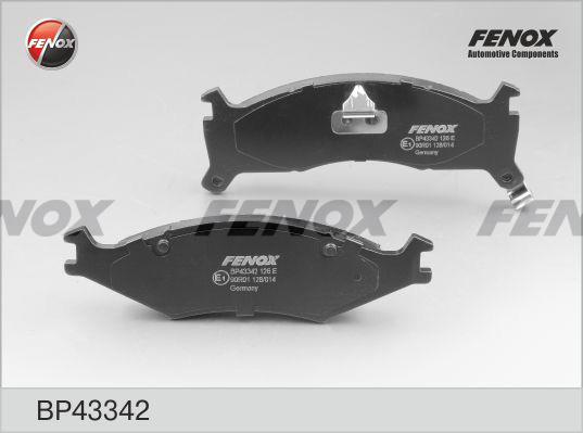 Fenox BP43342 Brake Pad Set, disc brake BP43342
