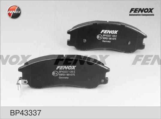Fenox BP43337 Brake Pad Set, disc brake BP43337