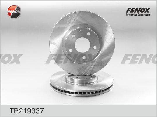 Fenox TB219337 Front brake disc ventilated TB219337