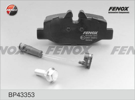 Fenox BP43353 Brake Pad Set, disc brake BP43353