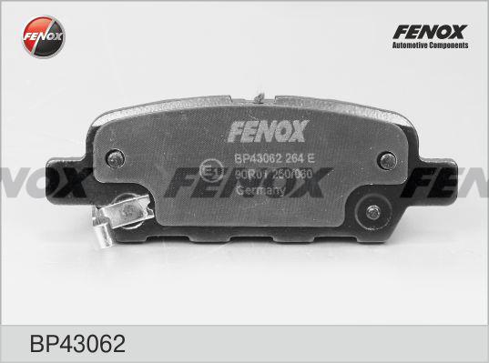 Fenox BP43062 Brake Pad Set, disc brake BP43062