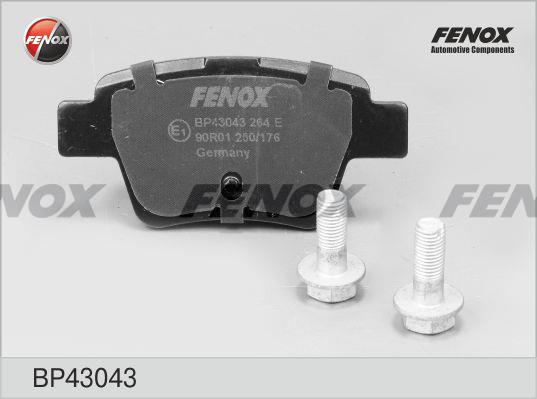 Fenox BP43043 Brake Pad Set, disc brake BP43043