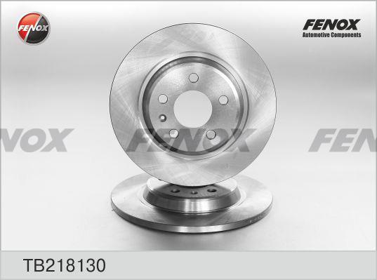 Fenox TB218130 Rear brake disc, non-ventilated TB218130