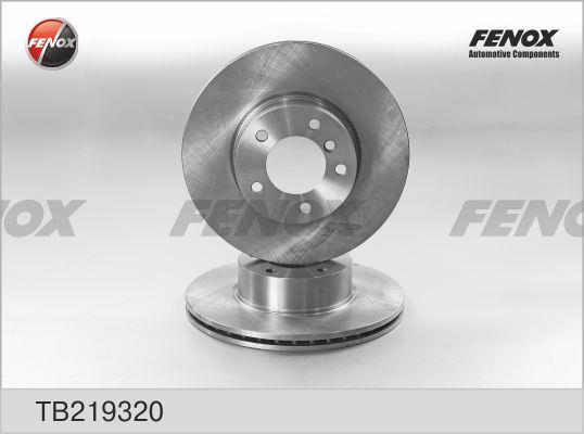 Fenox TB219320 Front brake disc ventilated TB219320