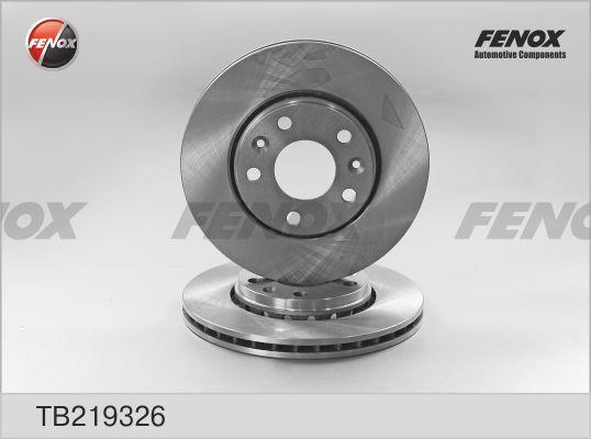 Fenox TB219326 Front brake disc ventilated TB219326