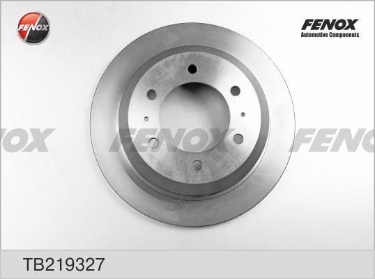 Fenox TB219327 Rear ventilated brake disc TB219327