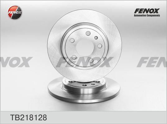 Fenox TB218128 Rear brake disc, non-ventilated TB218128