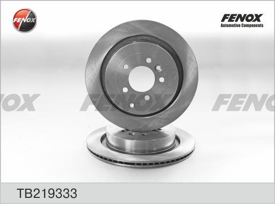 Fenox TB219333 Rear ventilated brake disc TB219333