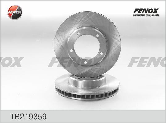 Fenox TB219359 Front brake disc ventilated TB219359